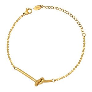 “Node 💕 ” 18K Gold Plated Stainless Steel Bracelet